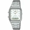 Abiejų lyčių laikrodis Casio AQ-230A-7DMQYES Balta Sidabras (Ø 38,5 mm) (Ø 29 mm)