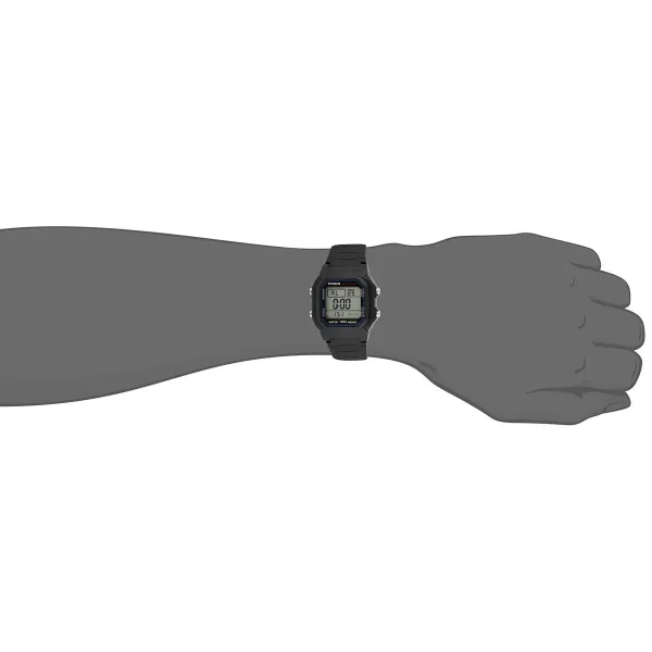 Laikrodis vyrams Casio Bruni Basics-Clear W-800H-1AVES žadintuvų funkcija Chronometras Žadintuvas