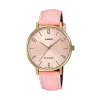 Женские часы Casio MINIMAL GOLD, LEATHER - PINK (Ø 34 mm)