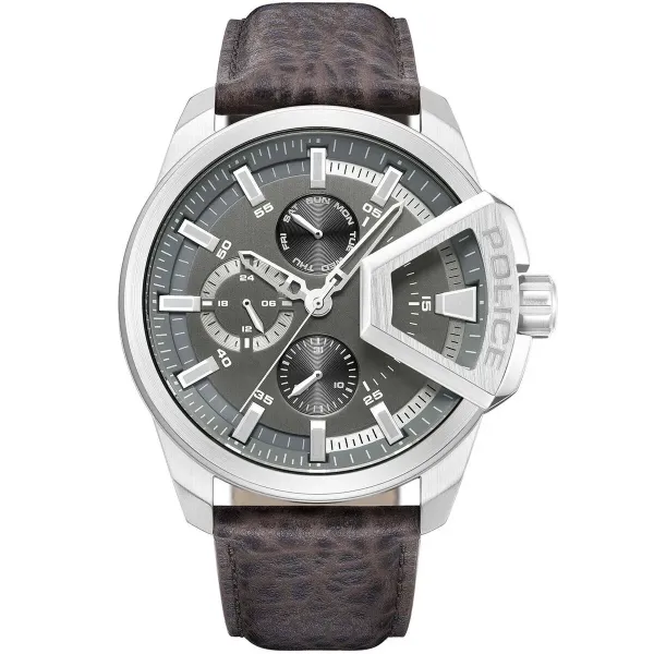 Мужские часы Police PEWJF0005703 Серебристый (Ø 46 mm)
