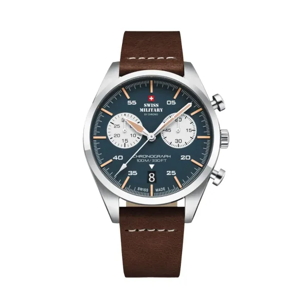 Meeste Kell Swiss Military Chrono SM34090.04 Hõbedane