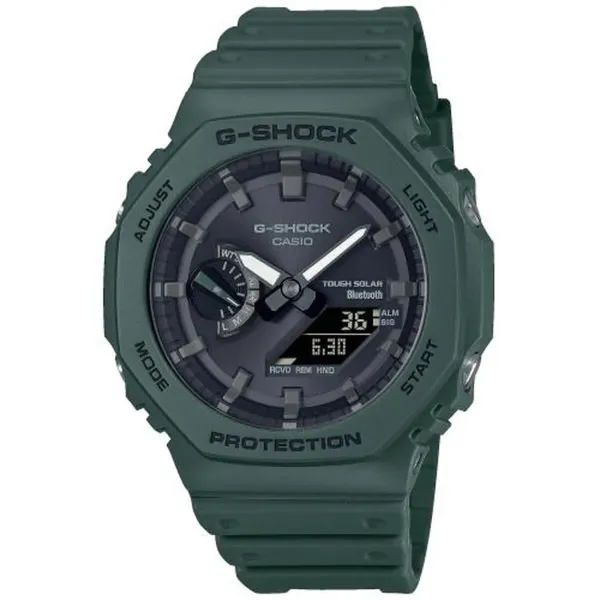 Laikrodis vyrams Casio NEW OAK  - BLUETOOTH + TOUGH SOLAR Juoda (Ø 44,5 mm) (Ø 45,5 mm)