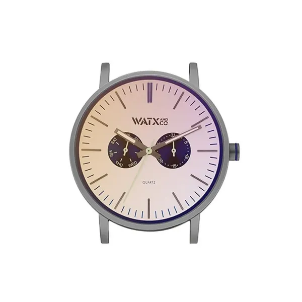 Unisex Watch Watx & Colors WXCA2737 Grey Silver (Ø 44 mm)