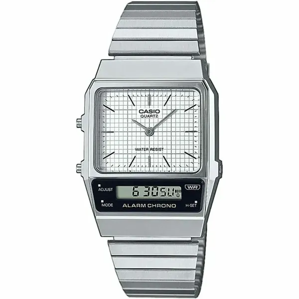 Unisex Watch Casio VINTAGE EDGY COLLECTION Silver (Ø 40 mm) (Ø 32 mm)