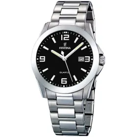 Meeste Kell Festina F16376/4 Must Hõbedane (Ø 40 mm)