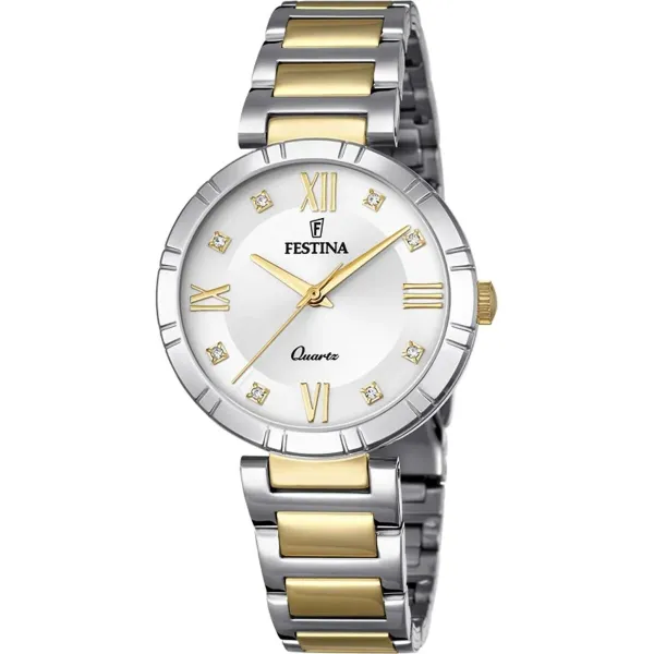 Laikrodis vyrams Festina F16937/A Auksas Sidabras