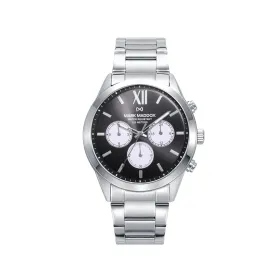 Vīriešu Pulkstenis Mark Maddox HM1009-53 Melns Sudrabains (Ø 43 mm)