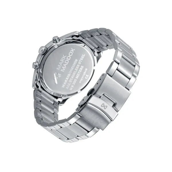 Laikrodis vyrams Mark Maddox HM1009-53 Juoda Sidabras (Ø 43 mm)