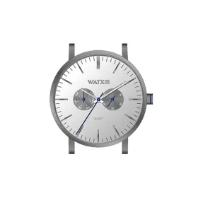 Unisex kellot Watx & Colors WXCA2703 Harmaa Hopeinen (Ø 44 mm)