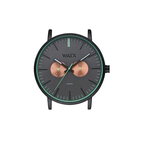 Часы унисекс Watx & Colors WXCA2723  Чёрный Серый (Ø 44 mm)