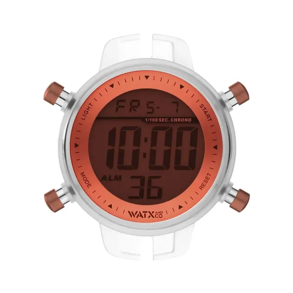 Abiejų lyčių laikrodis Watx & Colors RWA1089 Oranžinė (Ø 43 mm)