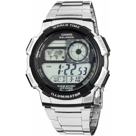 Laikrodis vyrams Casio AE-1000WD-1AVEF Skaitmeninis Akrilas Juoda Pilka Sidabras (Ø 45 mm)