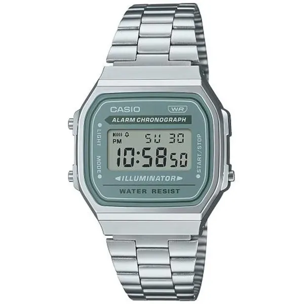 Часы унисекс Casio A168WA-3AYES Зеленый Серебристый (Ø 36 mm) (Ø 35 mm)