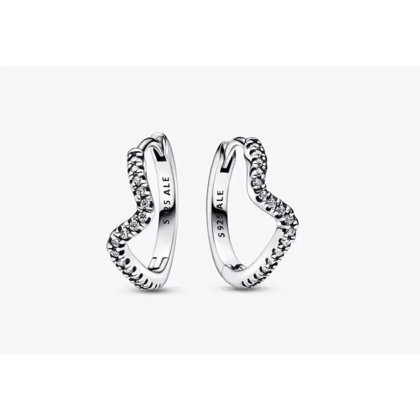 Ladies' Earrings Pandora 292545C01 Stainless steel Sterling silver 925