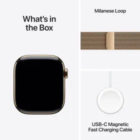 Miesten rannekellot Apple MX083QL/A Kullattu