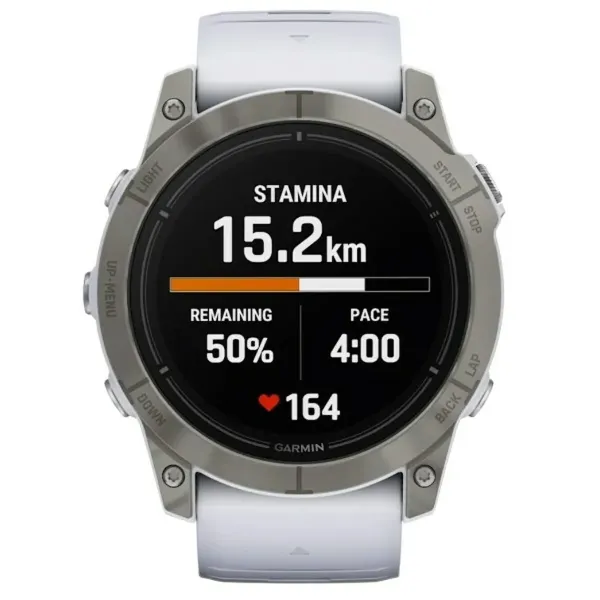 Мужские часы GARMIN 010-02804-11 Белый Титановый
