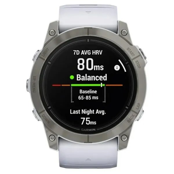 Мужские часы GARMIN 010-02804-11 Белый Титановый
