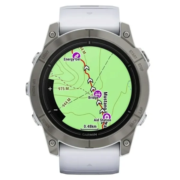 Мужские часы GARMIN 010-02804-11 Белый Титановый