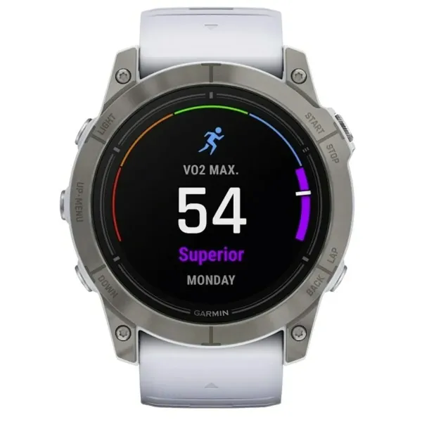 Мужские часы GARMIN 010-02804-11 Белый Титановый