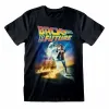 Футболка с коротким рукавом Back to the Future Poster Чёрный Унисекс