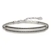 Браслеты унисекс Thomas Sabo LBA0009-643-11 Серебристый Чёрный 19 cm 15-18 cm
