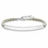 Женские браслеты Thomas Sabo LBA0029-173-19 Серебристый Белый 15-18 cm 19,5 cm