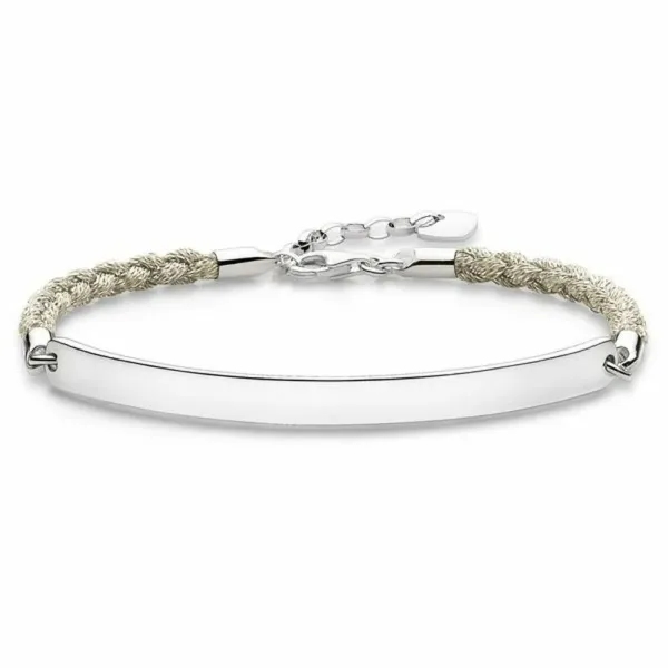 Женские браслеты Thomas Sabo LBA0029-173-19 Серебристый Белый 15-18 cm 19,5 cm