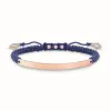 Женские браслеты Thomas Sabo LBA0068-898-1 Синий Красное золото Серебряный