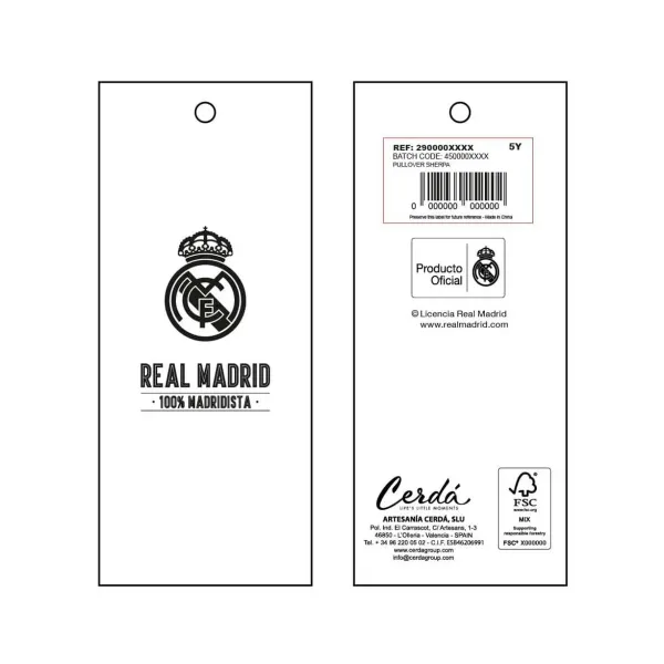 Свитер унисекс Real Madrid C.F. Синий