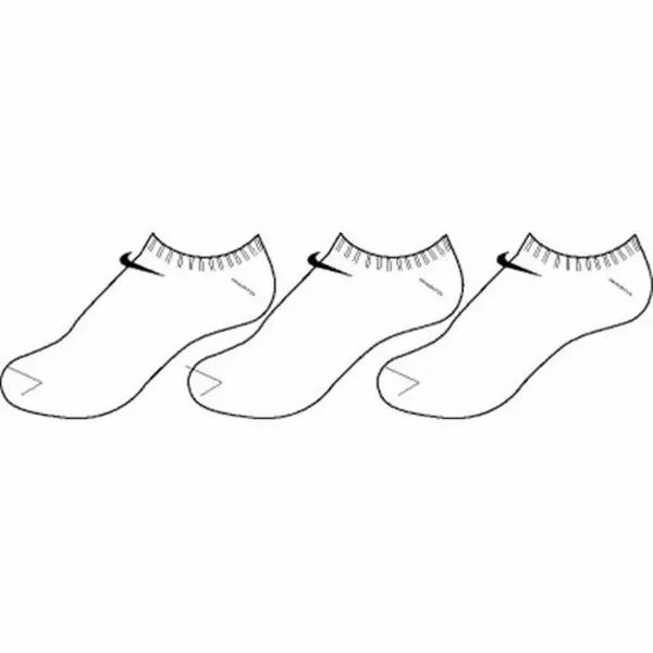 Sportinės kojinės iki kelių Nike SX2554 101 Balta / Juoda