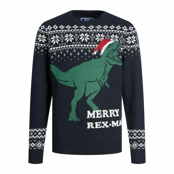 Uniseksinismegztinis Jack & Jones T REX Tamsiai mėlyna