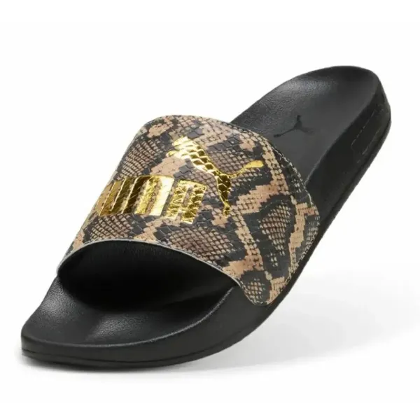 Paplūdimio šlepetės moterims Puma Leadcat 2.0 Snake Chic SS25 400680 01 Juoda