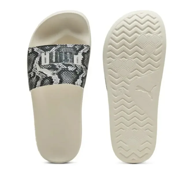Paplūdimio šlepetės moterims Puma Leadcat 2.0 Snake Chic SS25 400680 02 Rusvai gelsva