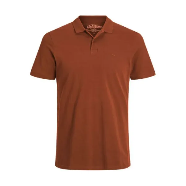 Vyriški polo marškinėliai su trumpomis rankovėmis Jack & Jones JJEBASIC POLO SS NOS 12136516 Ruda