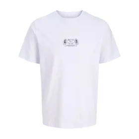 Vyriški marškinėliai su trumpomis rankovėmis Jack & Jones JORRETRO TEE SS CREW NECK SMU 12288009 Balta