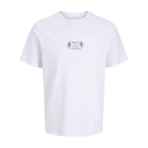 Vyriški marškinėliai su trumpomis rankovėmis Jack & Jones JORRETRO TEE SS CREW NECK SMU 12288009 Balta