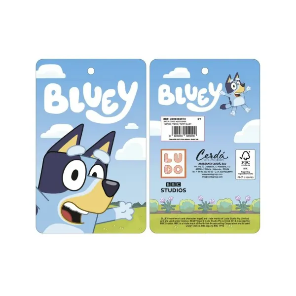 Uniseksinis megztinis Bluey Christmas Šviesiai mėlyna