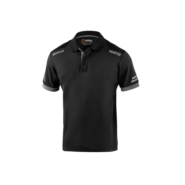 Vyriški polo marškinėliai su trumpomis rankovėmis Sparco Koma Tools 02415nrgs Juoda Pilka