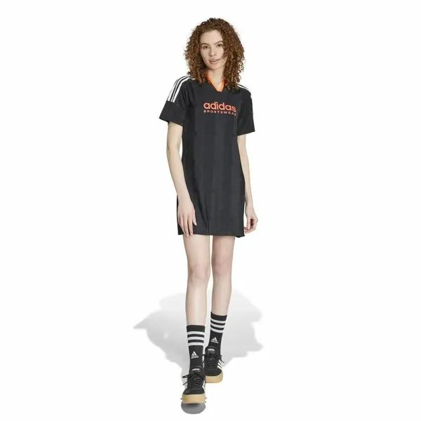Платье Adidas Tiro Cut 3 Bandas Jacquard Чёрный