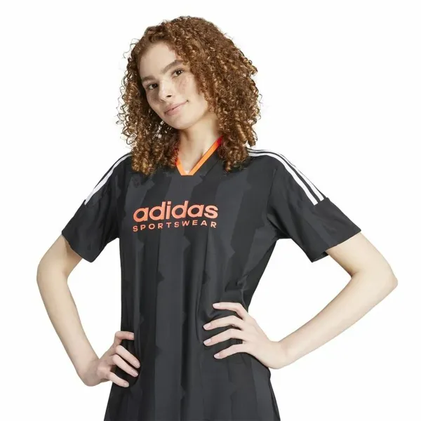 Платье Adidas Tiro Cut 3 Bandas Jacquard Чёрный