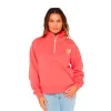 Moteriškas džemperis be gobtuvo Rip Curl Half Zip Fleece Koralas