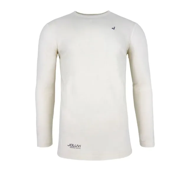 Vīriešu Termālais T-krekls Joluvi Merino Base Balts
