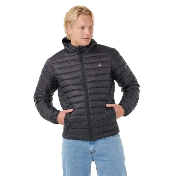 Švarkas Rip Curl Anti Series Search Puffer Hood Juoda