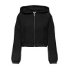 Švarkas Only Onlscarlett Ls Elastic Zip Hood Swt Noos Juoda