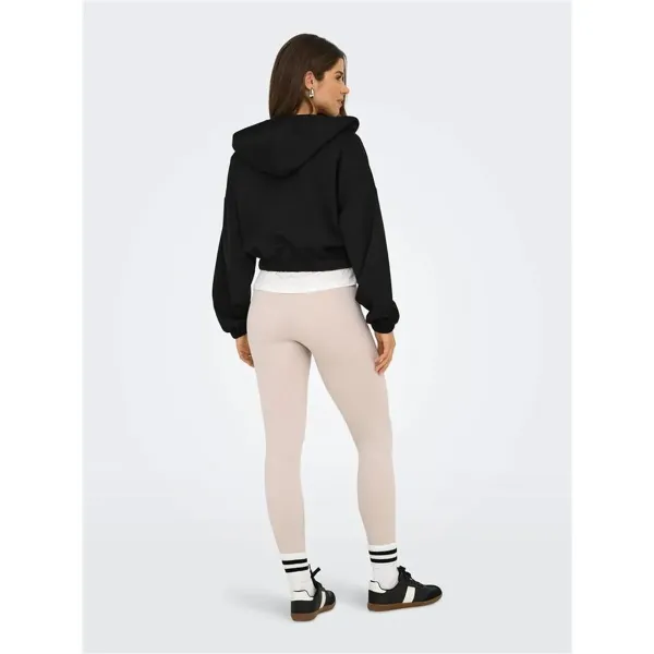Švarkas Only Onlscarlett Ls Elastic Zip Hood Swt Noos Juoda