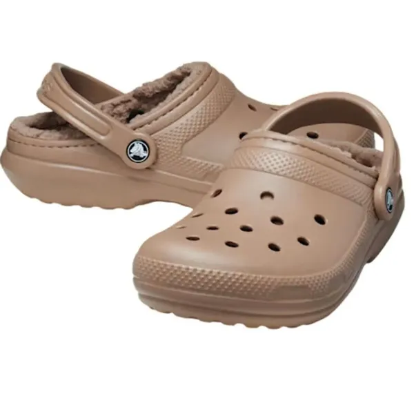 Деревянные башмаки Crocs Classic Lined Clog Белый Натуральный