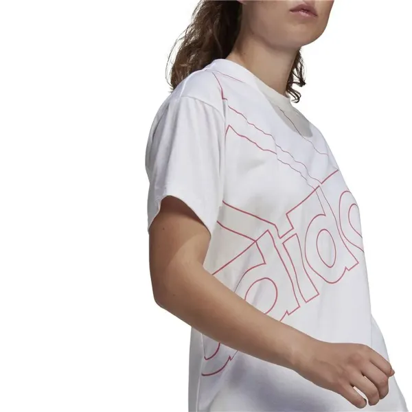 Vīriešu Krekls ar Īsām Piedurknēm Adidas Giant Logo Balts