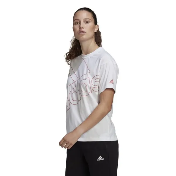 Vīriešu Krekls ar Īsām Piedurknēm Adidas Giant Logo Balts