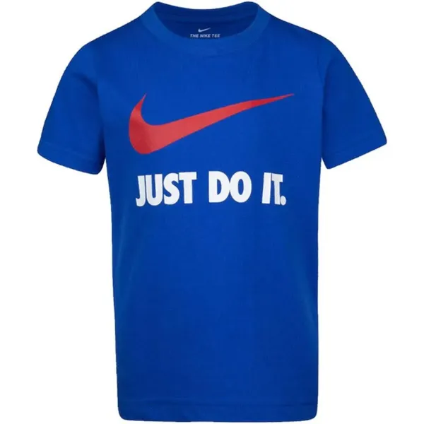 Vaikiška Marškinėliai su trumpomis rankovėmis Nike Swoosh Mėlyna