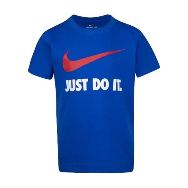 Детский Футболка с коротким рукавом Nike NKB Swoosh Синий
